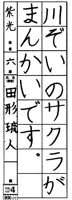 紫光教室 2年生 田形 琉人